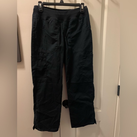 Black Cherokee workwear scrub SET- straight leg - Picture 1 of 4